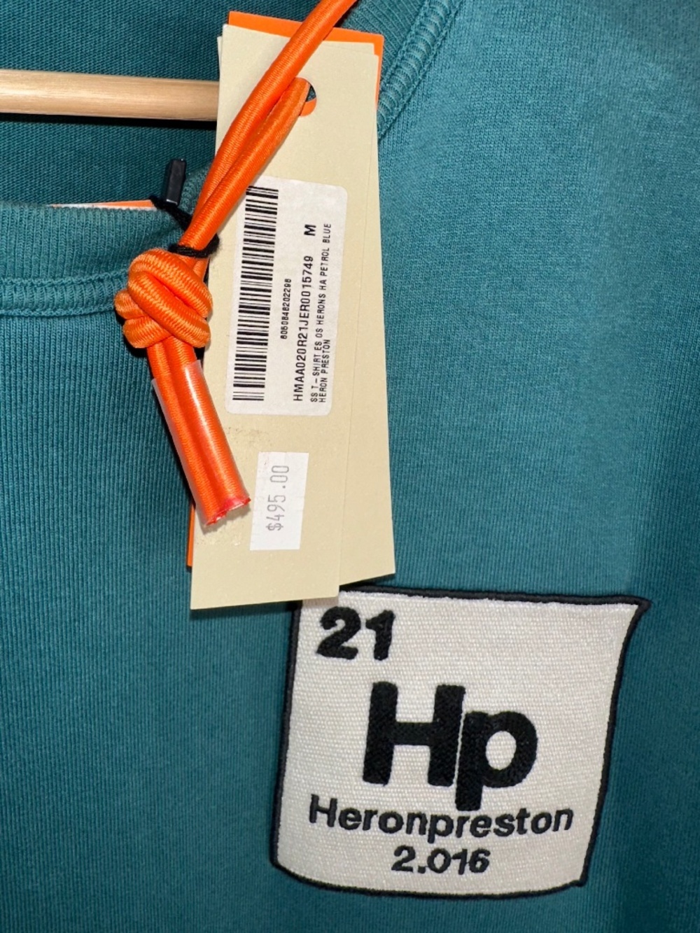 Heron Preston Petrol Blue Herons Graphic T-Shirt